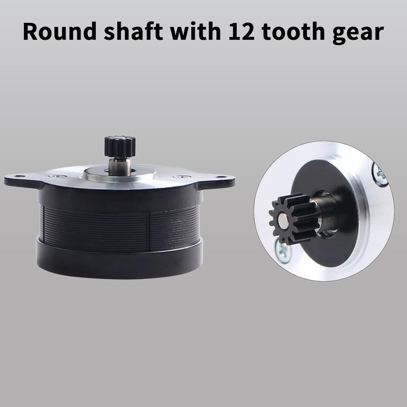 FYSETC Crealty K1 Max Extruder Motor - Original 36mm Pancake Stepper Motor Replacement: 1.8 Degree 12 Tooth Gear Circular Stepping for K1 Hotend Direct Drive Extrusion Kit 3D Printer Parts - Image 4